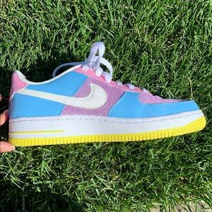 color block Nike Air Force ones